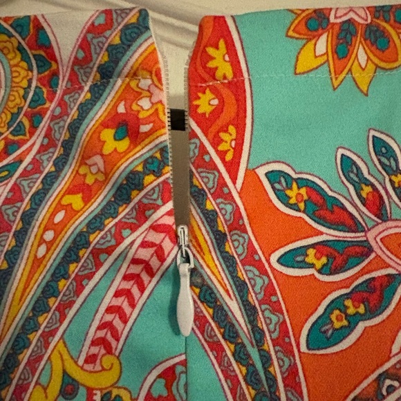 Nine West Multicolor Paisley Midi Dress - Picture 3 of 4